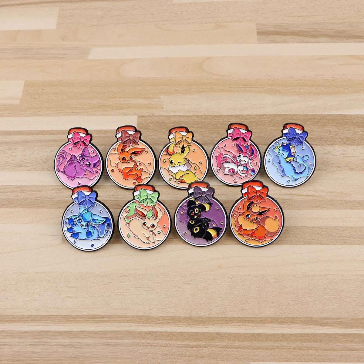 Eevee Evolutions 9-Piece Enamel Pin Set