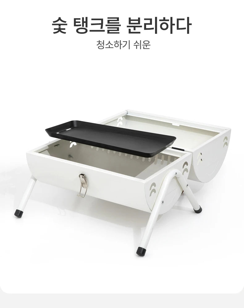 Multifunctional Portable Dual Grill Charcoal Barbecue