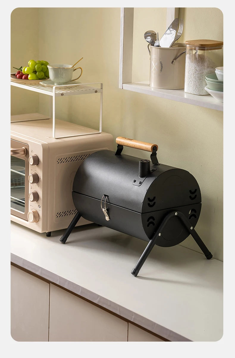 Multifunctional Portable Dual Grill Charcoal Barbecue