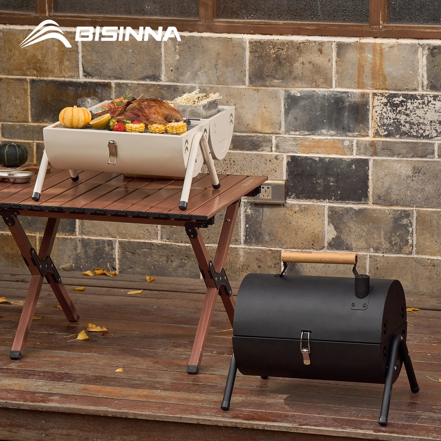 Multifunctional Portable Dual Grill Charcoal Barbecue