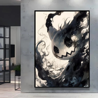Retro Artistic Pokemon High Quality Canvas Print