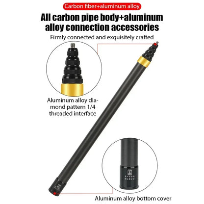 290cm | 9.5 ft Carbon Fibre Extended Edition Selfie Stick