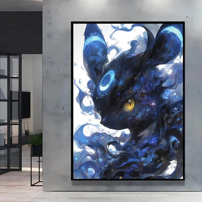 Retro Artistic Pokemon High Quality Canvas Print