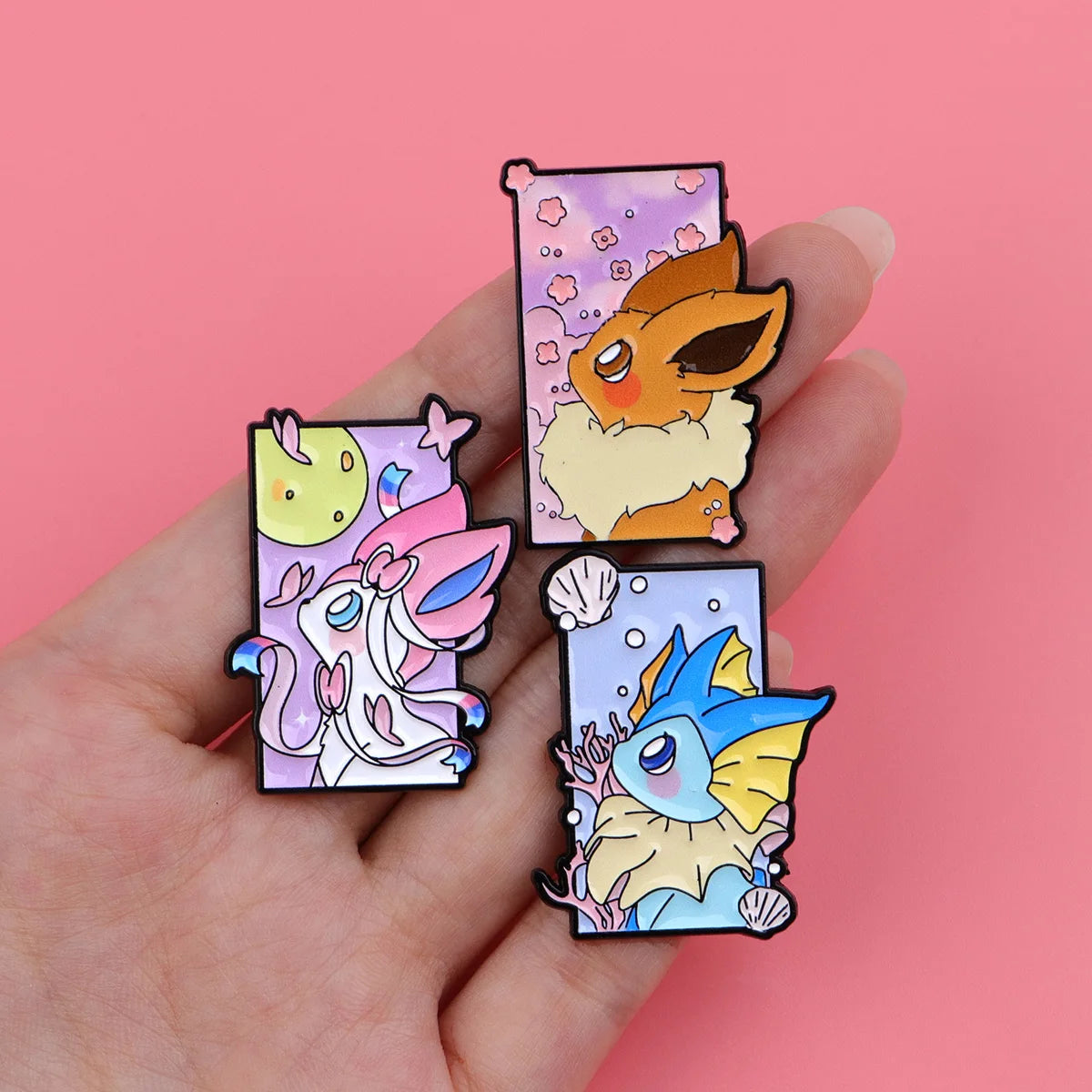 Eevee Evolutions 9-Piece Enamel Pin Set
