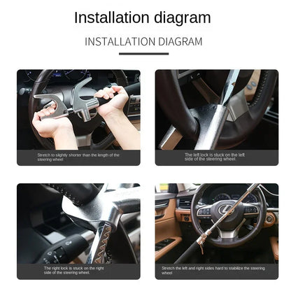 Anti-Theft Car Steering Wheel Lock