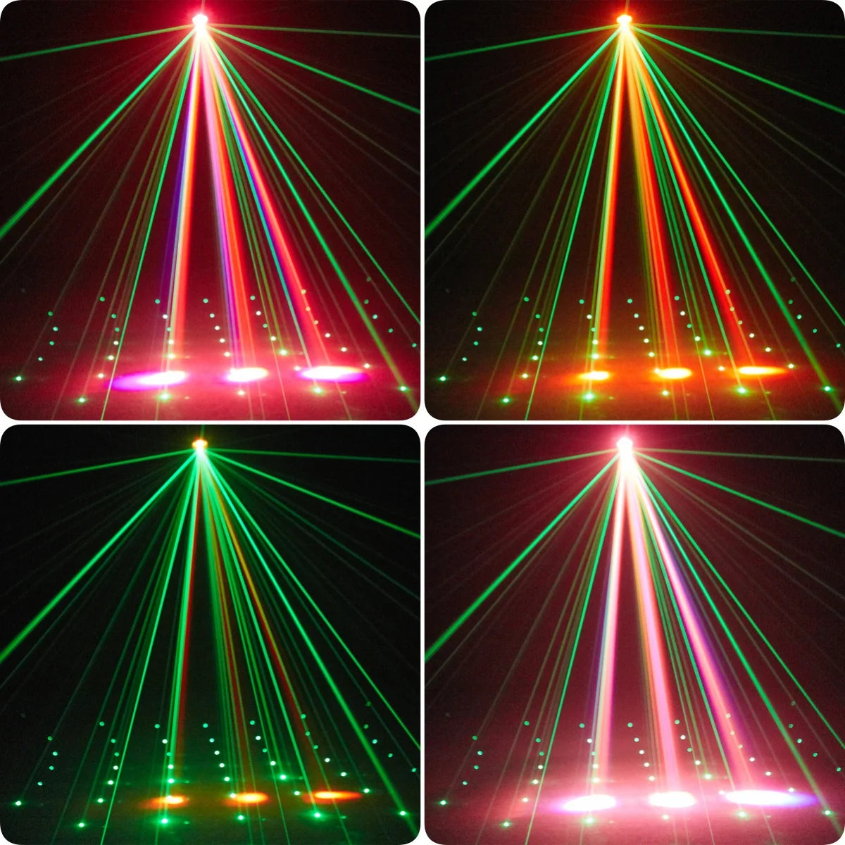 32W Beam Disco Party Light LED 4IN1 Effect Strobe Stage Light DMX Control&Sound Activated For DJ Bar Christmas Party
