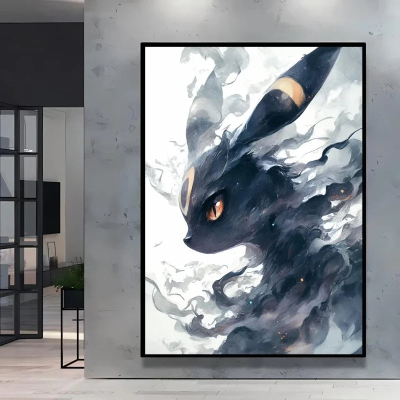 Retro Artistic Pokemon High Quality Canvas Print