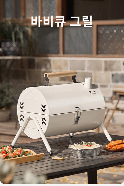 Multifunctional Portable Dual Grill Charcoal Barbecue