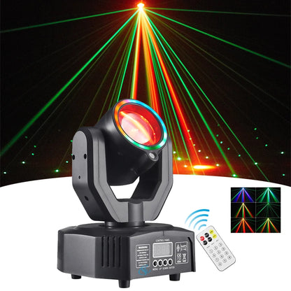 32W Beam Disco Party Light LED 4IN1 Effect Strobe Stage Light DMX Control&Sound Activated For DJ Bar Christmas Party