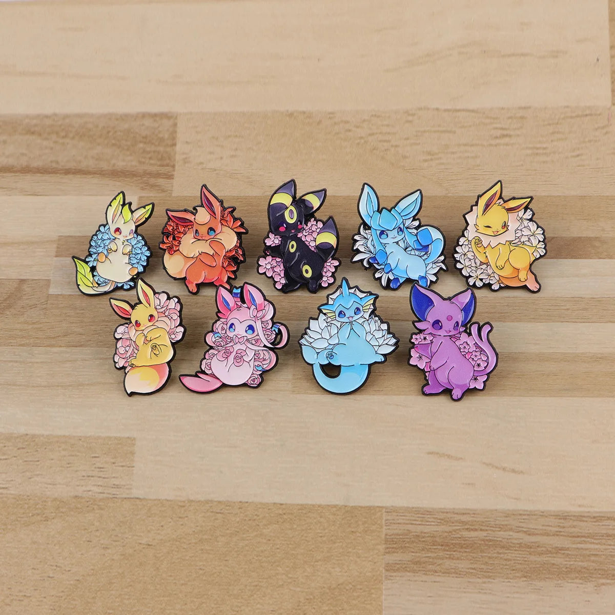 Eevee Evolutions 9-Piece Enamel Pin Set