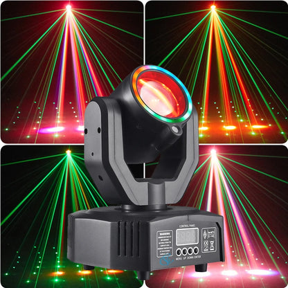 32W Beam Disco Party Light LED 4IN1 Effect Strobe Stage Light DMX Control&Sound Activated For DJ Bar Christmas Party