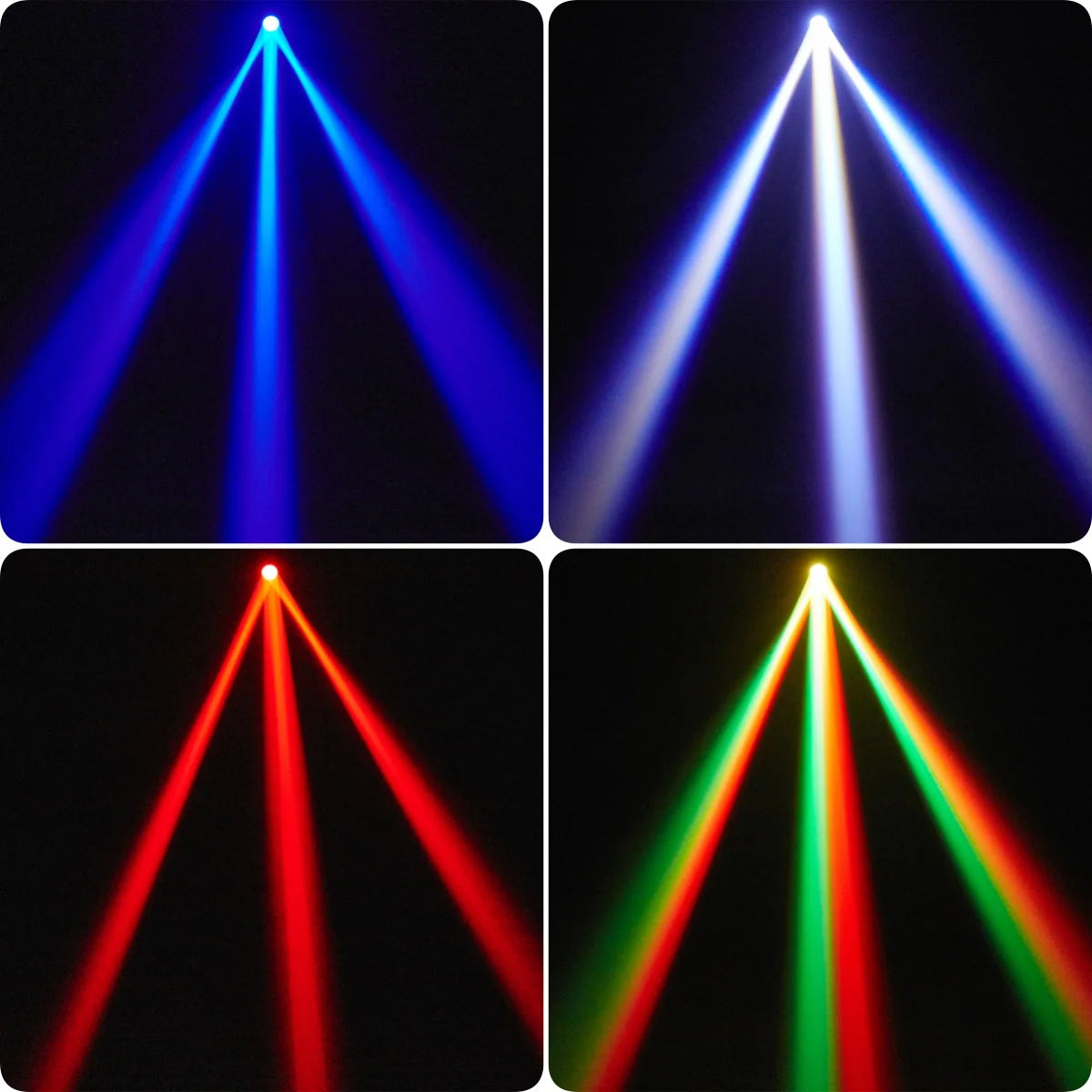 32W Beam Disco Party Light LED 4IN1 Effect Strobe Stage Light DMX Control&Sound Activated For DJ Bar Christmas Party
